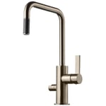 Tapwell Arm887 Kjøkkenarmatur Uttrekk + Avstengning Brushed Nickel