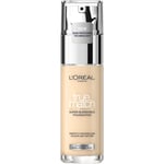 LOreal Paris L'Oreal Cosmetics True Match Foundation 30 ml - 0.5.N Porcelaine