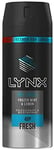 Lynx Ice Chill Frozen Mint & Lemon Body Spray Deodorant for Men, 150 ml (Pack o