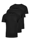 BOSS Men's Black 3 Pack Lounge T-Shirts Size UK Large 40" Chest 50325388 001