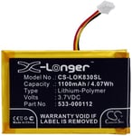 Batteri til L/N 1406 for Logitech, 3.7V, 1100 mAh