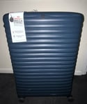 IT Luggage Speedbump 8 Wheel Hard Case - Large Suitcase - Navy Blue - NWT