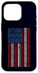 Coque pour iPhone 16 Pro Clavier électrique drapeau américain 4 juillet pour homme et femme