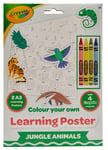 Crayola Colour Your Own Learning Poster Jungle Animals