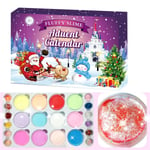 Julkalender DIY Fluffig Slime-kit Nedräkningskalender