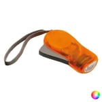 Torche avec LED mécanisme dynamo - Lampe de poche sans pile Couleur - Orange