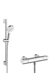 HANSGROHE ECOSTAT CROMETTA COMBI HP EXPOSED CHROME THERMOSTATIC MIXER SHOWER