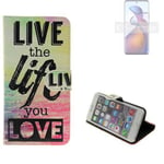 360° wallet case protective cover for Motorola Edge 30 Fusion Design love