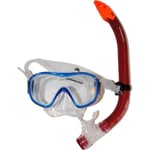 Aquarapid Dive Mask + Snorkel Jr Blue/re