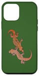 iPhone 12 mini Mediterranean House Lizards Black Outline Vector Case