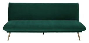 Habitat Matteo Velvet 2 Seater Sofa Bed - Green