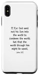 iPhone XS Max John 3:17 King James Bible Verse, KJV Case