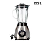 Mixeur edm avec bol verre 1,5 litros 550w