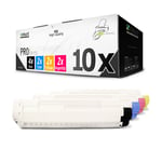 10x Toner for OKI C 822 like 44844613 - 44844616 CMYK