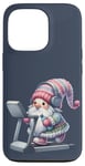 iPhone 13 Pro Fitness Gnome On Treadmill Running Machine For Women And Gym Case