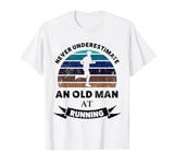 Old Man Running Funny Runner Gift Dad T-Shirt