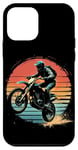 Coque pour iPhone 12 mini Dirt Bike Retro Sunset