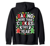 Baking More Than Cookies This Year Christmas Pregnancy Zip Hoodie