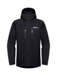 Jack Wolfskin Glaabach 3 in 1 Waterproof Jacket, Black