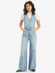 Levi's Denim Vest Wide Leg Jumpsuit, Dive Deep