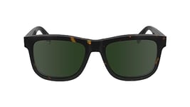 Lacoste Men's Sunglasses L6014S - Dark Havana with Solid Green Lens