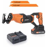 Evolution Power Tools - Scie sabre sans fil Evolution R150RCP-Li avec 2 lames multi-matériaux avec batterie 2Ah et chargeur