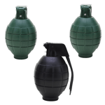 Pack of 3 Kids Army Toy Hand Grenades With Flashing Light & Sound, Role Play