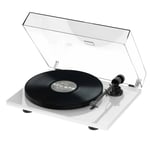 Pro-Ject E1 Phono Turntable - Built-In Phono Stage White Hi-Fi Vinyl Player OM5e