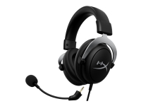 HyperX CloudX Gaming - Headset - fullstorlek - kabelansluten - 3,5 mm kontakt - svart, silver - för Victus by HP Laptop 15, 16 Laptop 14, 15, 17 Pavilion x360 Laptop Pro 290 G9