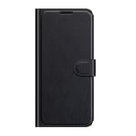 BRAND SET Case for Realme 8 Pro PU Leather Flap wallet Case, With Card Slot and Bracket, Suitable for Realme 8 Pro Phone Cover-Black
