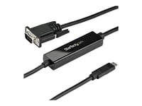 StarTech.com Câble adaptateur USB-C vers VGA de 1 m - 1920 x 1200 - Adaptateur vidéo externe - USB-C - VGA - pour P/N: TB4CDOCK