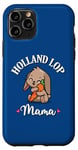 Coque pour iPhone 11 Pro Mini Holland Lop Mom Bunny Rabbit Mama Lover