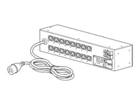 Apc Switched Rack Pdu Ap7922b - Strømfordelerenhet (Kan Monteres I Rack) - Ac 230 V - Ethernet 10/100 - Inngang: Iec 60309 32A - Utgangskontakter: 16 (Power Iec 60320 C13) - 2U - 3.66 M Kabel - For P/N: Scl400rmj1u, Scl500rmi1uc, Scl500rmi1unc, Smtl