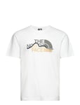 M S/S Mountain Line Tee Sport T-shirts Short-sleeved White The North Face