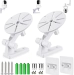 E-Horde Lot De 2 Supports Muraux Universels Pour Camera De Securite,Reglable A 180°,Sans Perçage,Support Adhesif Pour Camera De Securite Ip Dôme Interieur/Exterieur