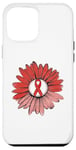 Coque pour iPhone 12 Pro Max Sunflower Vintage Red Ribbon Week Awareness