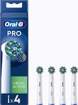 Oral-B Pro Cross Action Toothbrush Heads White Pack of 4 or Pack of 8