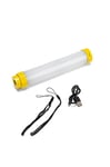 Stak ST177 Lampe de Travail Tubulaire 300lm + Torche + powerbank. Rechargeable. Imperméable, Hyper résistante. pour Le Bricolage, Le Trekking, Le Camping, l'atelier …, Jaune