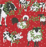 Caspari Luncheon Napkin - Christmas on the Farm (20 Pack)