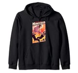 It's Ninjesus 80s Action Movie Atheist Christian Ninja Jesus Zip Hoodie