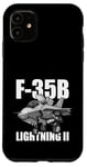 Coque pour iPhone 11 F-35B Dessin animé amusant avions de chasse militaire