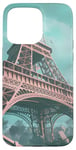 Coque pour iPhone 15 Pro Max Ruines de la Tour Eiffel futuriste – Post-apocalyptique