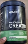 Optimum Nutrition Micronised Creatine Powder 317g Expiry: 07-2026 Box Cap Broken