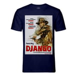 T-Shirt Homme Col Rond Django Vieille Affiche De Film Rétro Poster Cinéma Vintage Western