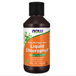 NOW Chlorophyll Liquid, Extra Strength Mint