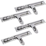 Verrou de Porte,Verrou Loquet Porte,4 Pcs Verrou Portail Coulissant, Verrou Inox Portail Long Pene,Targette Loquet,Serrure Verrou