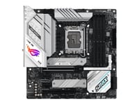 Asus Rog Strix B760-G Gaming Wifi D4 - Hovedkort - Micro Atx - Lga1700-Sokkel - B760 Chipset - Usb 3.2 Gen 1, Usb-C 3.2 Gen 1, Usb-C 3.2 Gen 2X2, Usb 3.2 Gen 2 - 2.5 Gigabit Lan, Wi-Fi 6E, Bluetooth - Innbygd Grafikk (Cpu Kreves) - Hd-Lyd (8-Kanaler