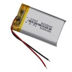 3.7V 600mAh 2.22Wh Li Polymer Li Battery Lipo 602540 For GPS Car Camera DashCam