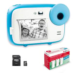 AGFA PHOTO Pack Realikids Instant Cam + 1 carte Micro SD 32GB + 3 rouleaux Papie