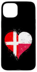 iPhone 15 Plus Half Polish Half Danish A Cool Heart Flag for Poland Denmark Case